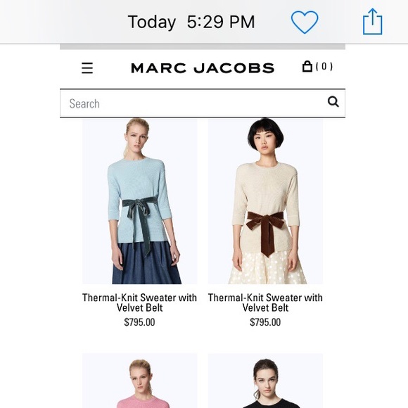 Marc Jacobs Cashmere Sweater S/M Retro RTW Hand-Knit Top Y2K Vintage - Picture 8 of 9